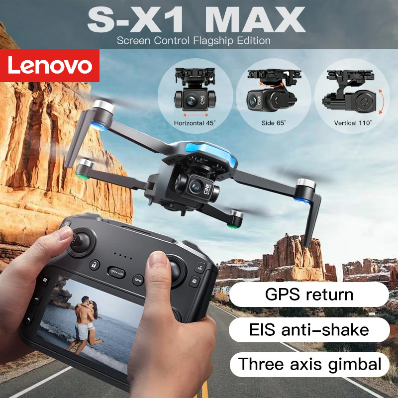 Drone Camera Thermal - Lenovo GPS S-X1 Drone Three-axis gimbal