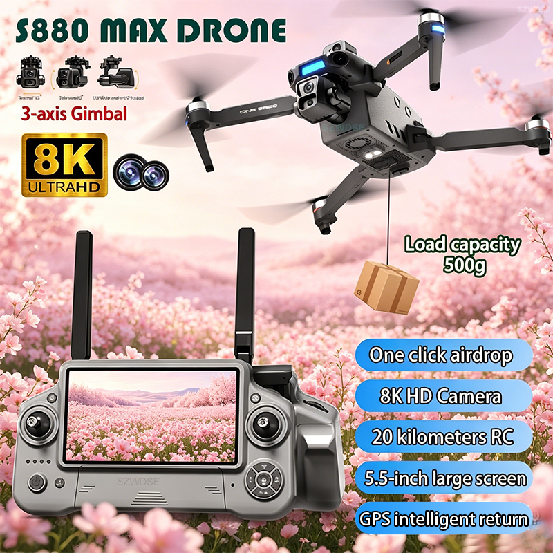 Drone Camera With Gimbal - 2026 New 8K Dual Camera Drone