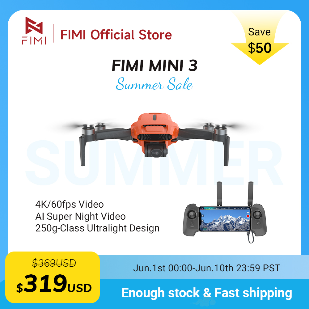 Drone Camera Night Vision - FIMI MINI 3 Camere drone 4K