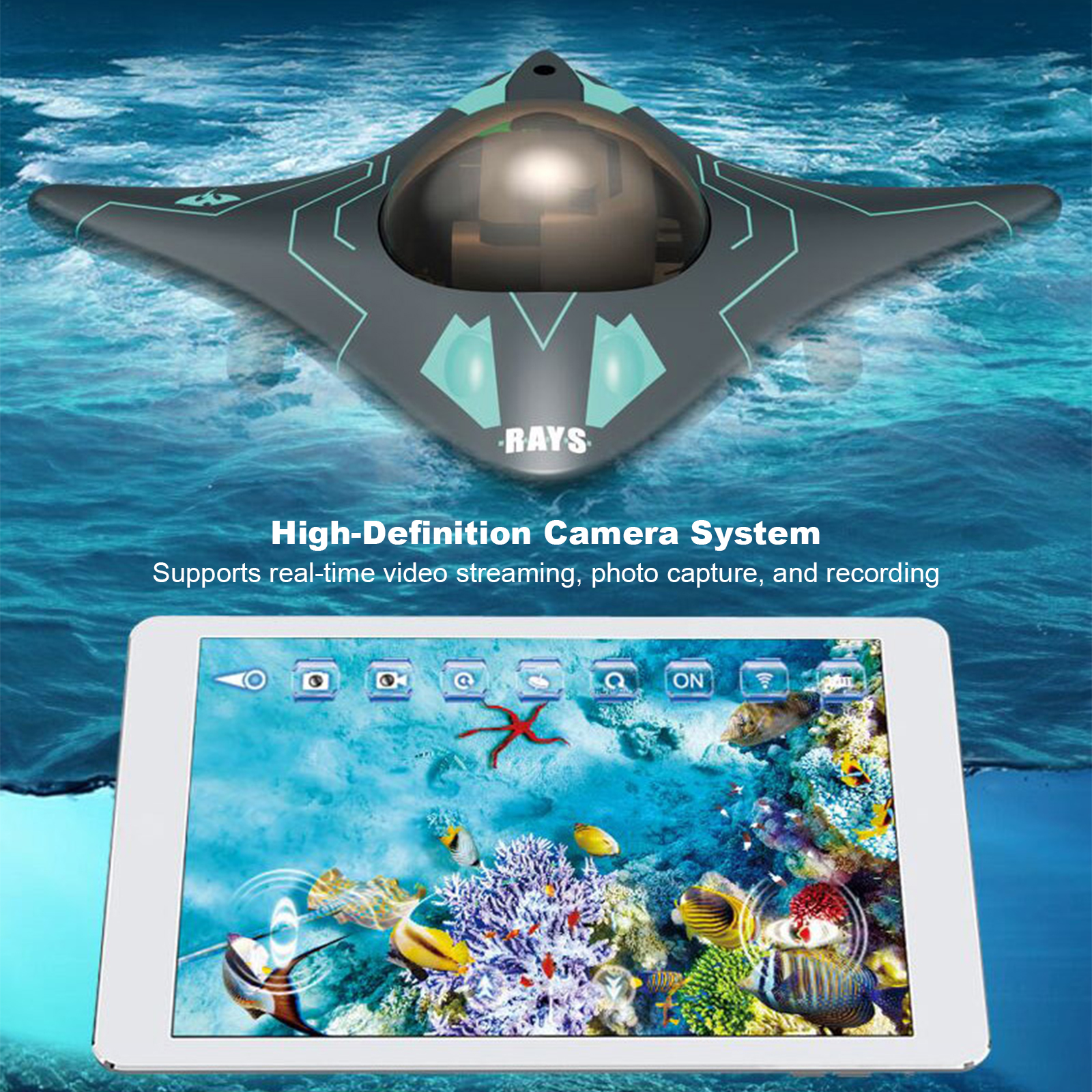 RC Boat with Camera App Contro - огляд і ціна Drone Camera Waterproof