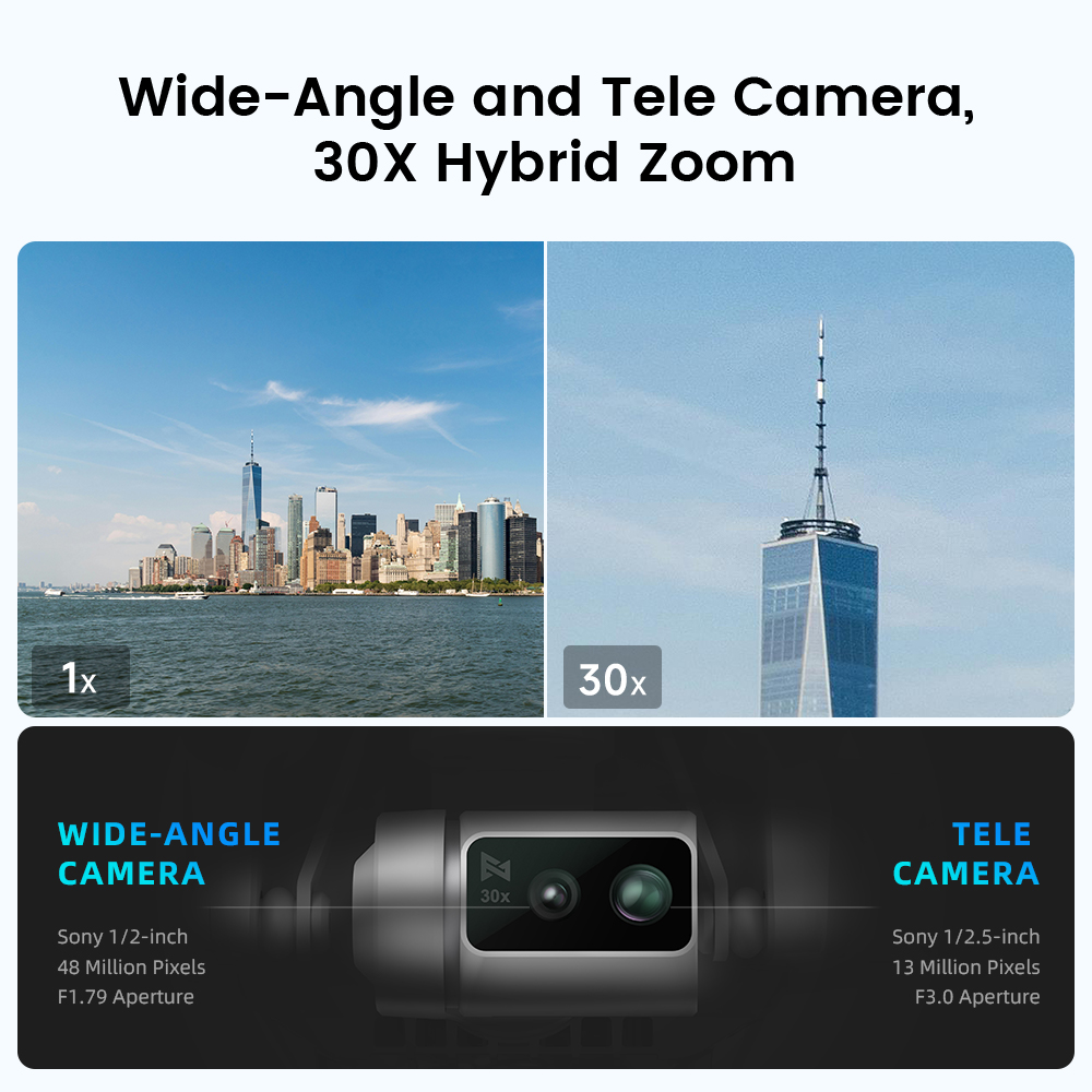 FIMI X8 Tele Max new drone Wid - огляд і ціна Drone Camera Wide Angle