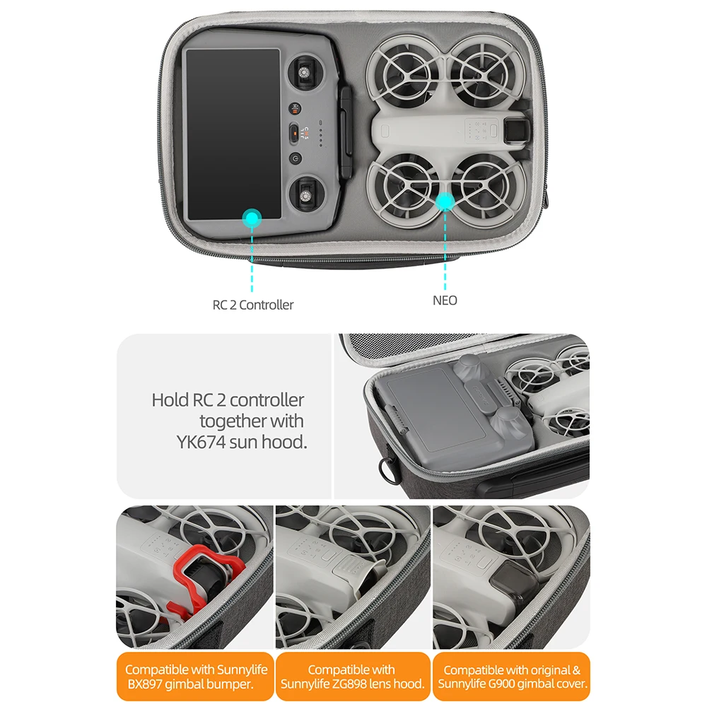 For DJI NEO RC 2 Remote Contro - огляд і ціна Drone Camera Case