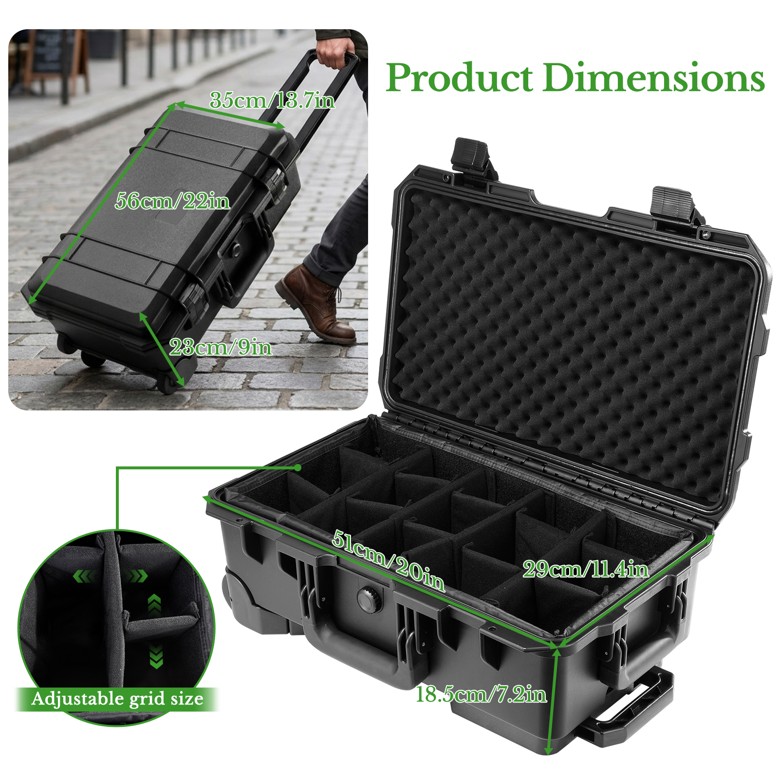 Professional Large Hard Rollin - огляд і ціна Drone Camera Case