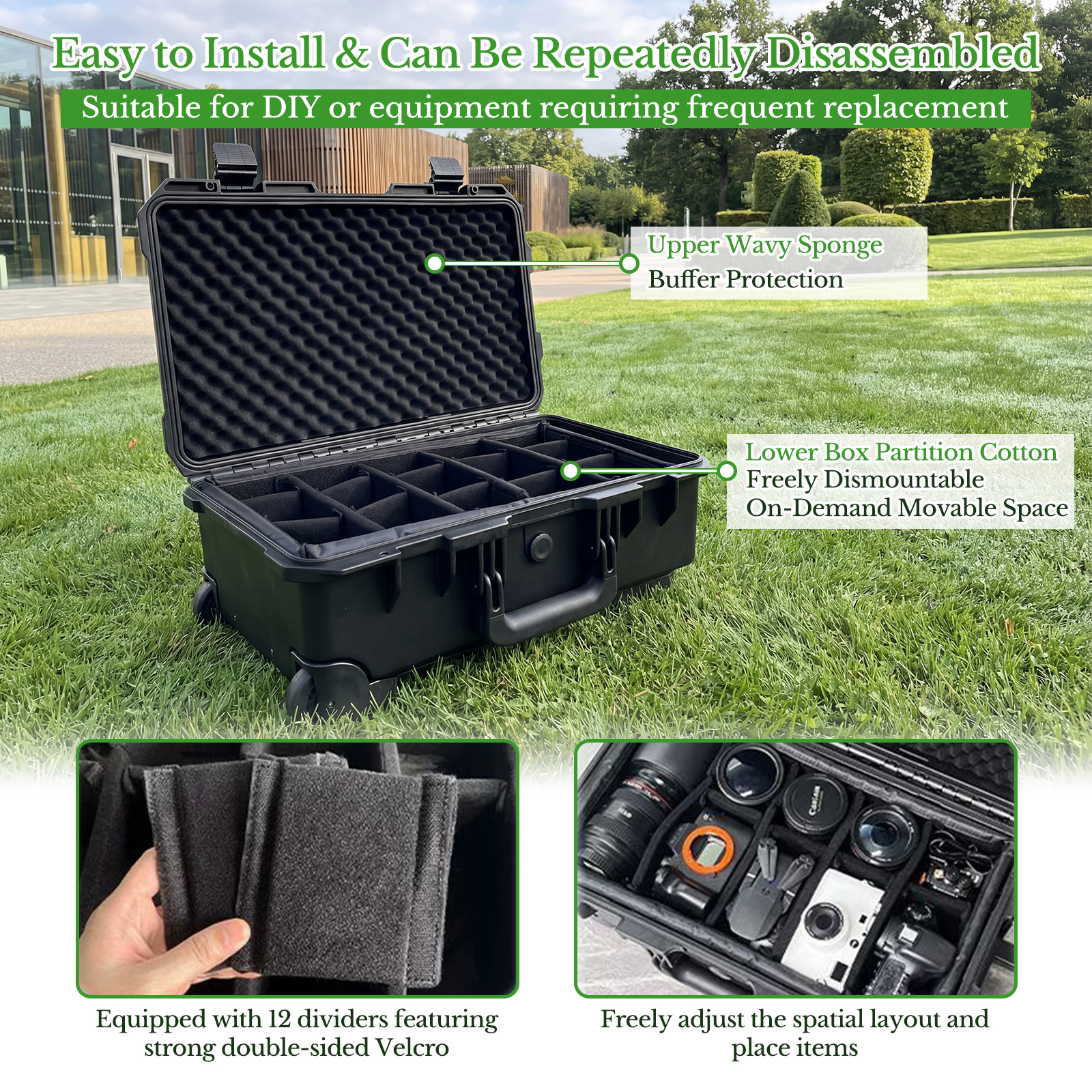 Professional Large Hard Rollin - огляд і ціна Drone Camera Case