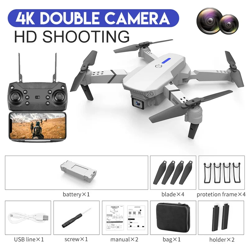 E88 ProIntelligent Folding Dro - огляд і ціна Drone Camera Hd