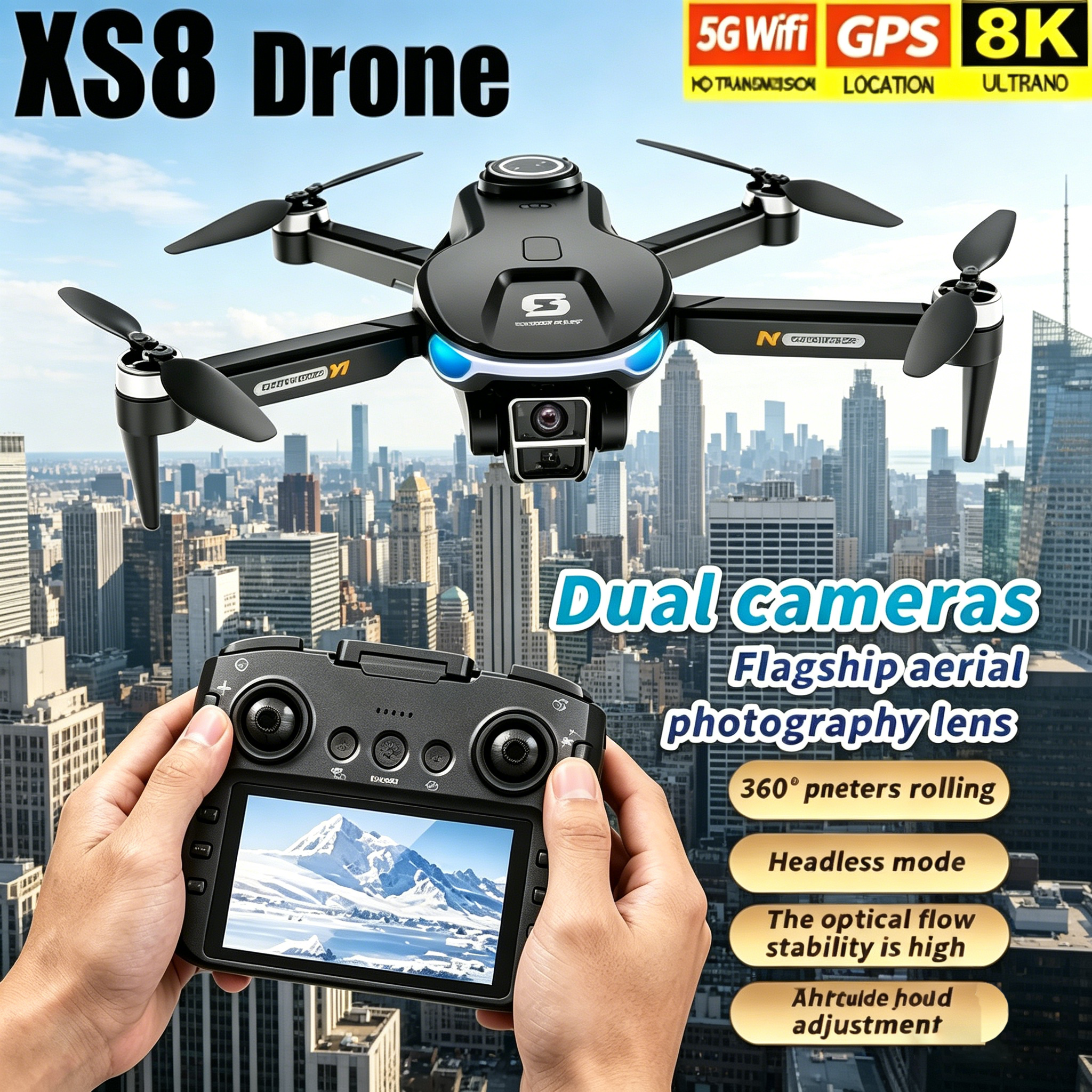 HD 8K Professional GPS Drone w - огляд і ціна Drone Camera Night Vision