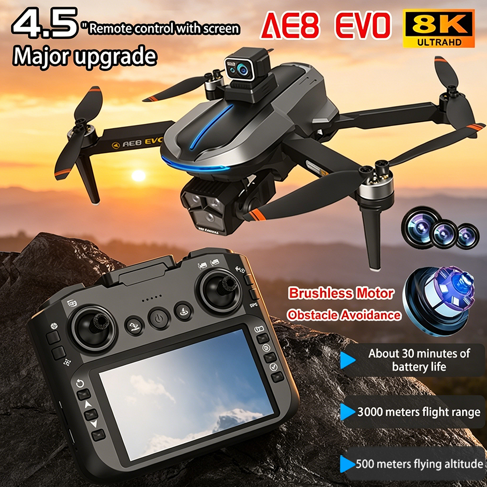 AE8 EVO Drone 4K Professional  - огляд і ціна Drone Camera Night Vision