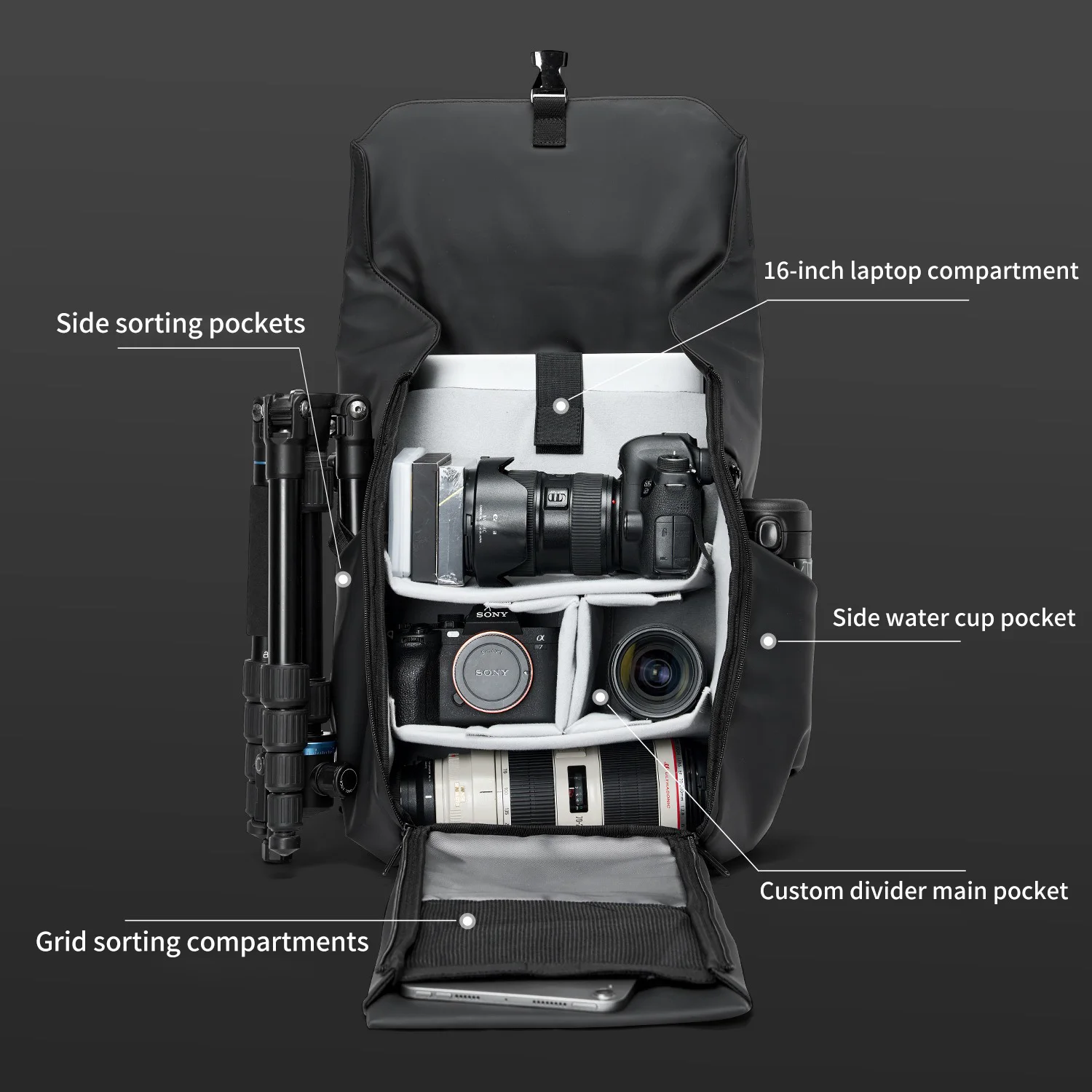 Photography backpack DSLR came - огляд і ціна Drone Camera Waterproof
