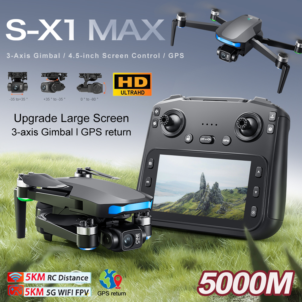 New S-X1 MAX Drone GPS 8K Prof - огляд і ціна Drone Camera Hd