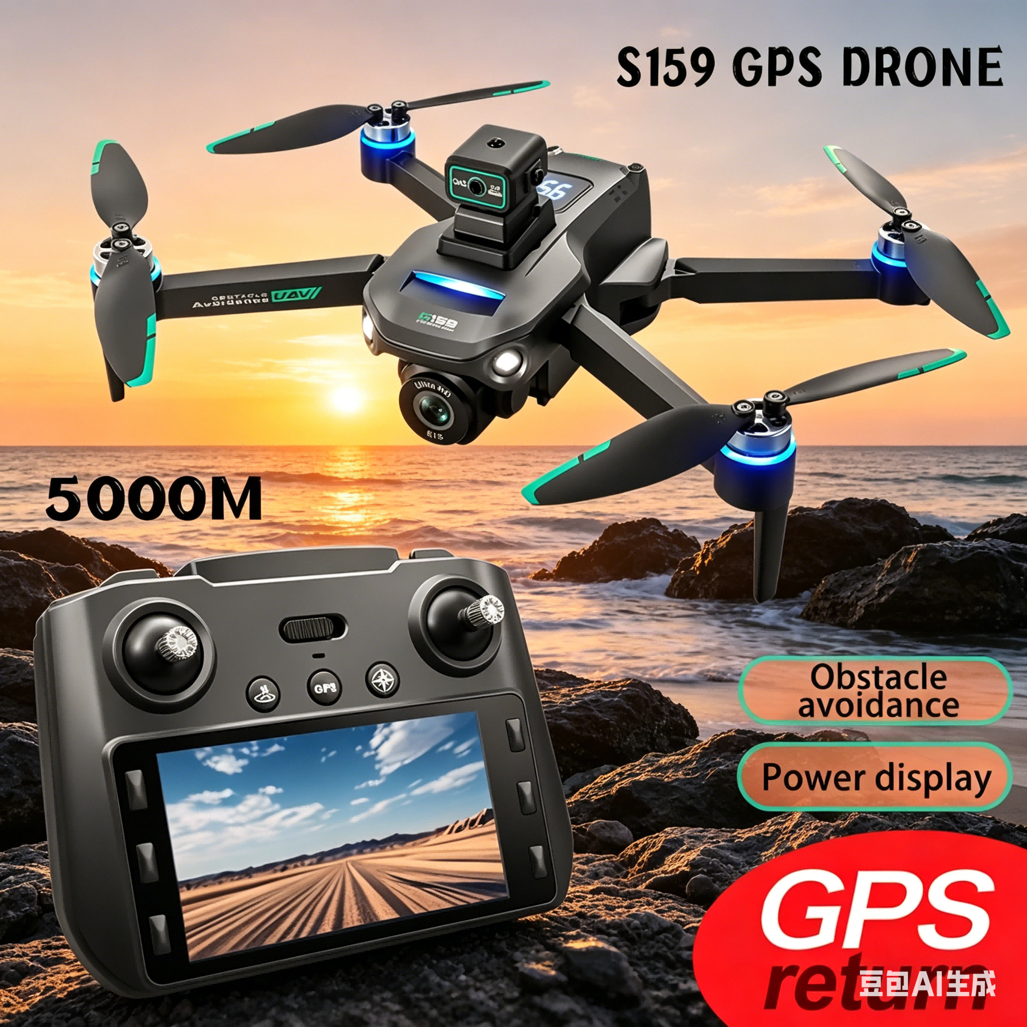 S159 GPS Drone 4K Profesional  - огляд і ціна Drone Camera Hd
