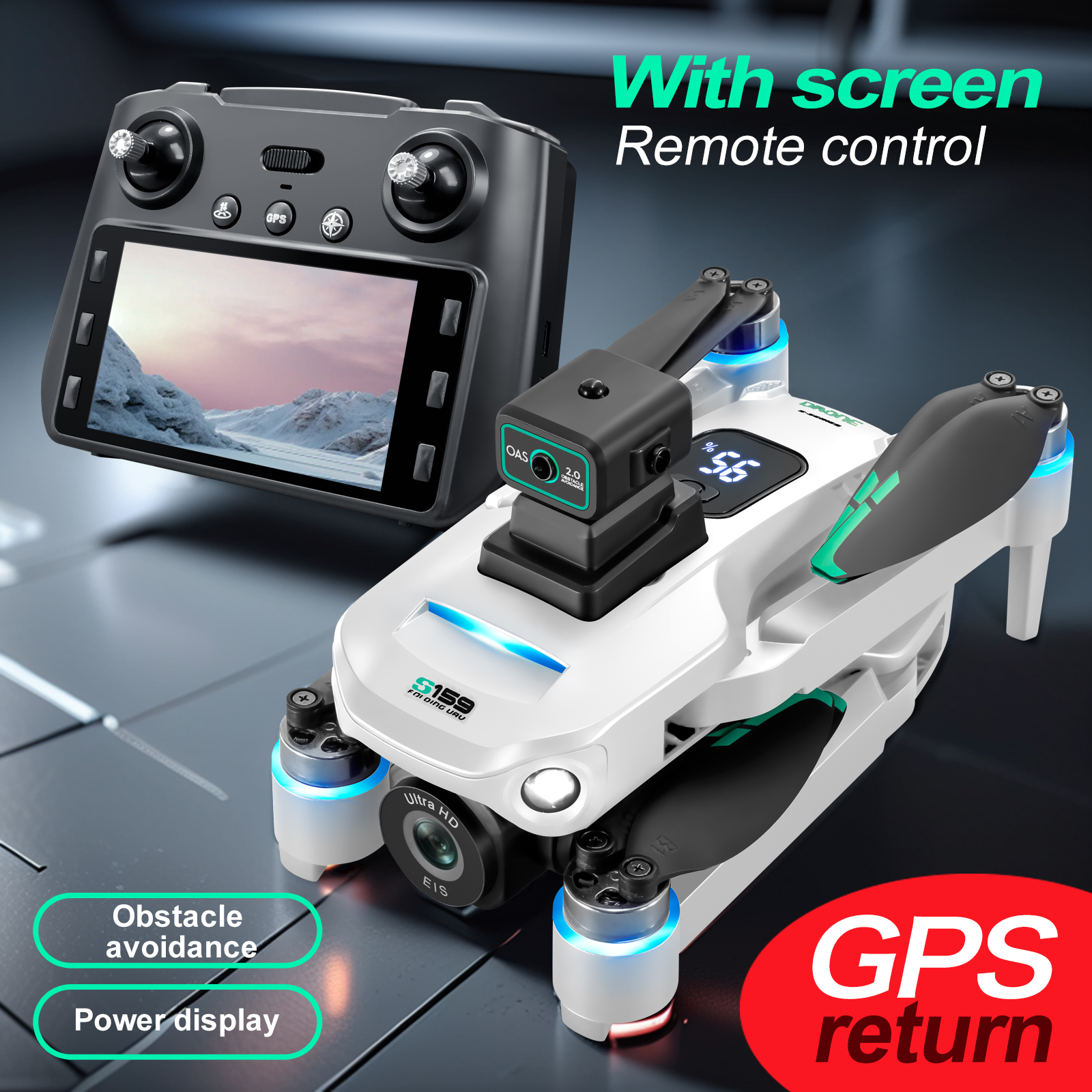 S159 GPS Drone 4K Profesional  - огляд і ціна Drone Camera Hd