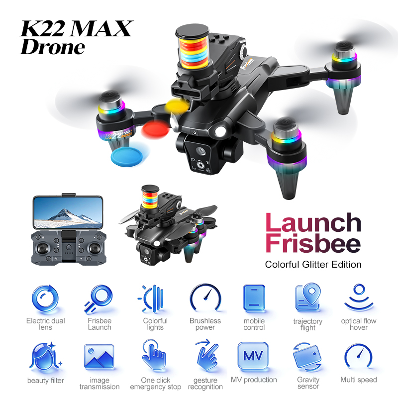 JCMO K22 MAX Frisbee Launch Dr - огляд і ціна Drone Camera Professional